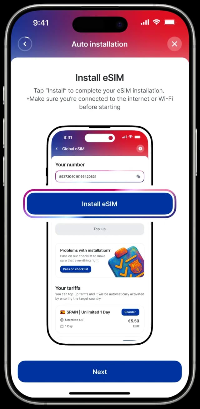 Install eSIM